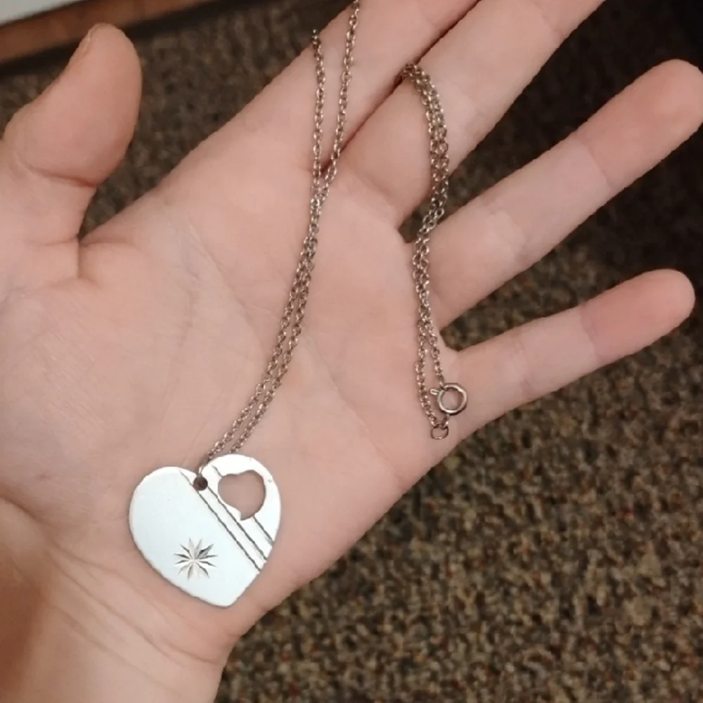 Silver Heart Pendant Necklace